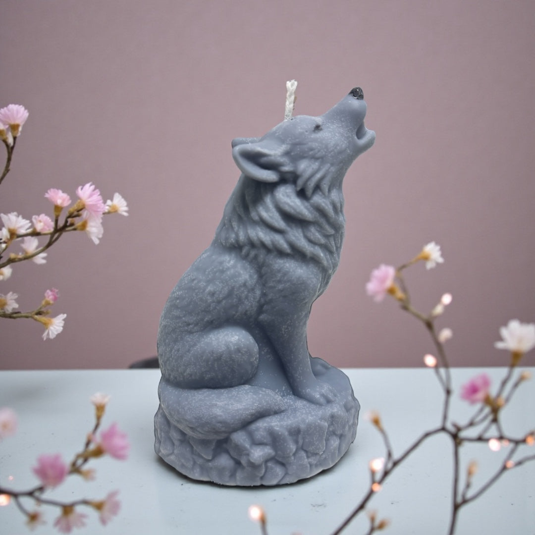 bougie en forme de loup