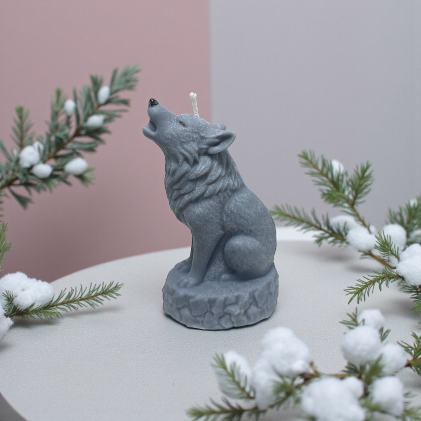 bougie en forme de loup