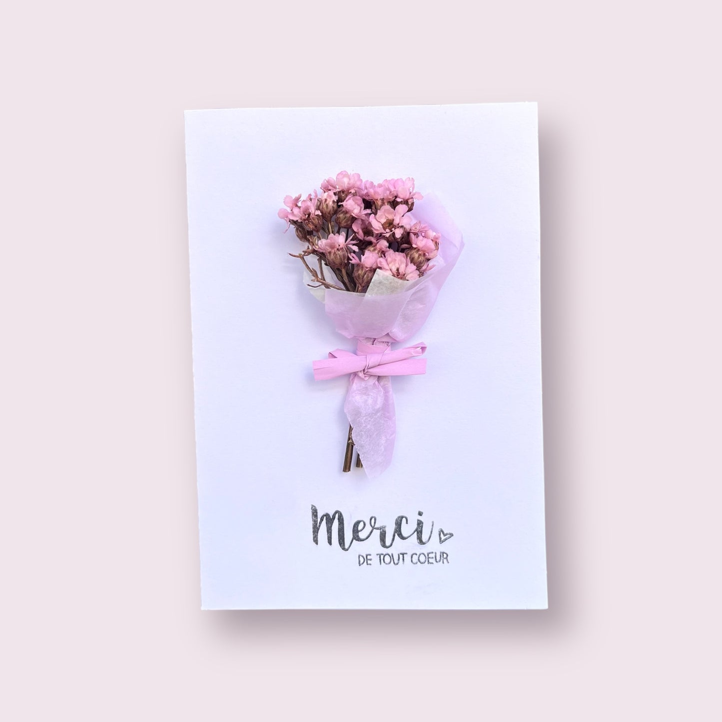 THANK YOU floral card