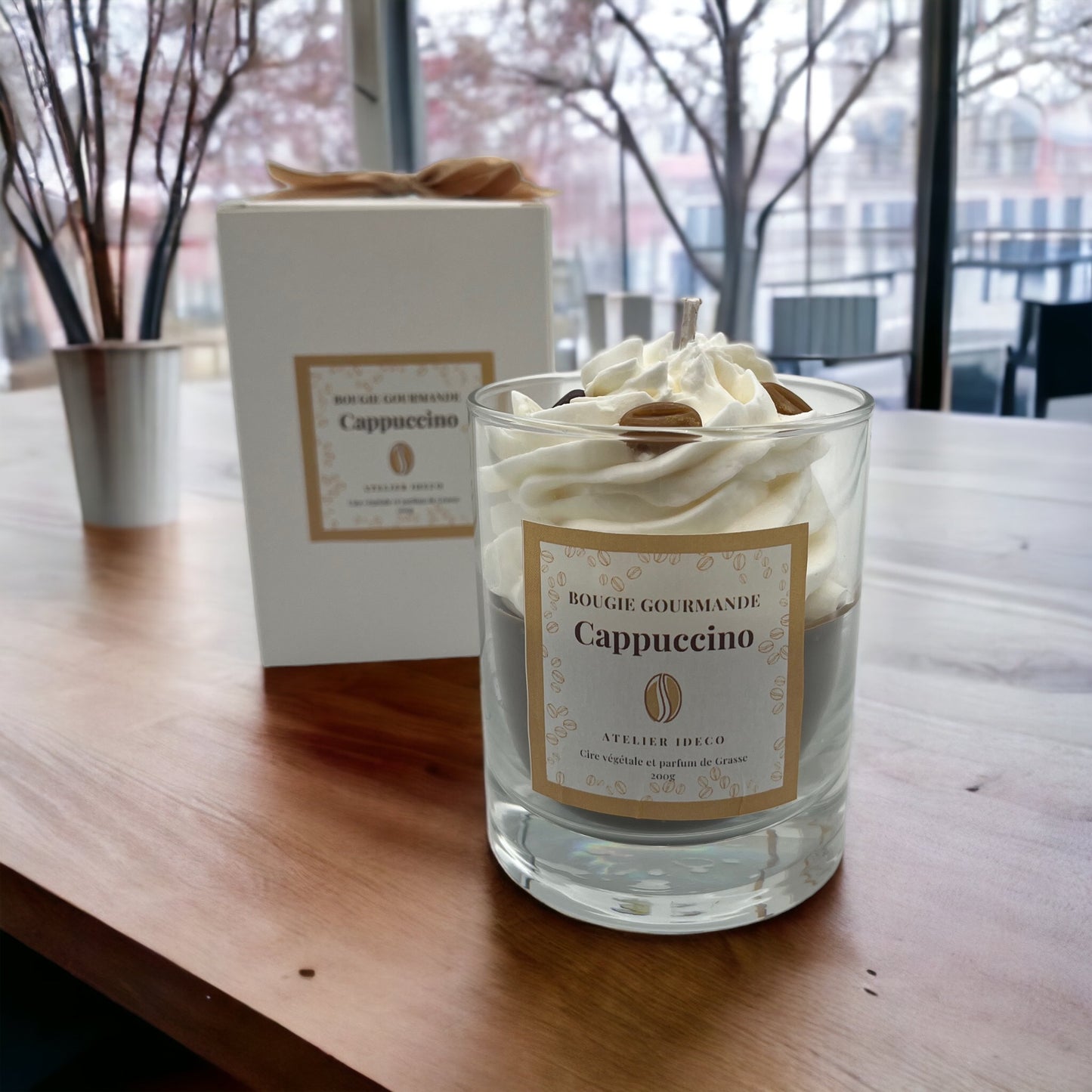 Cappuccino gourmet candle