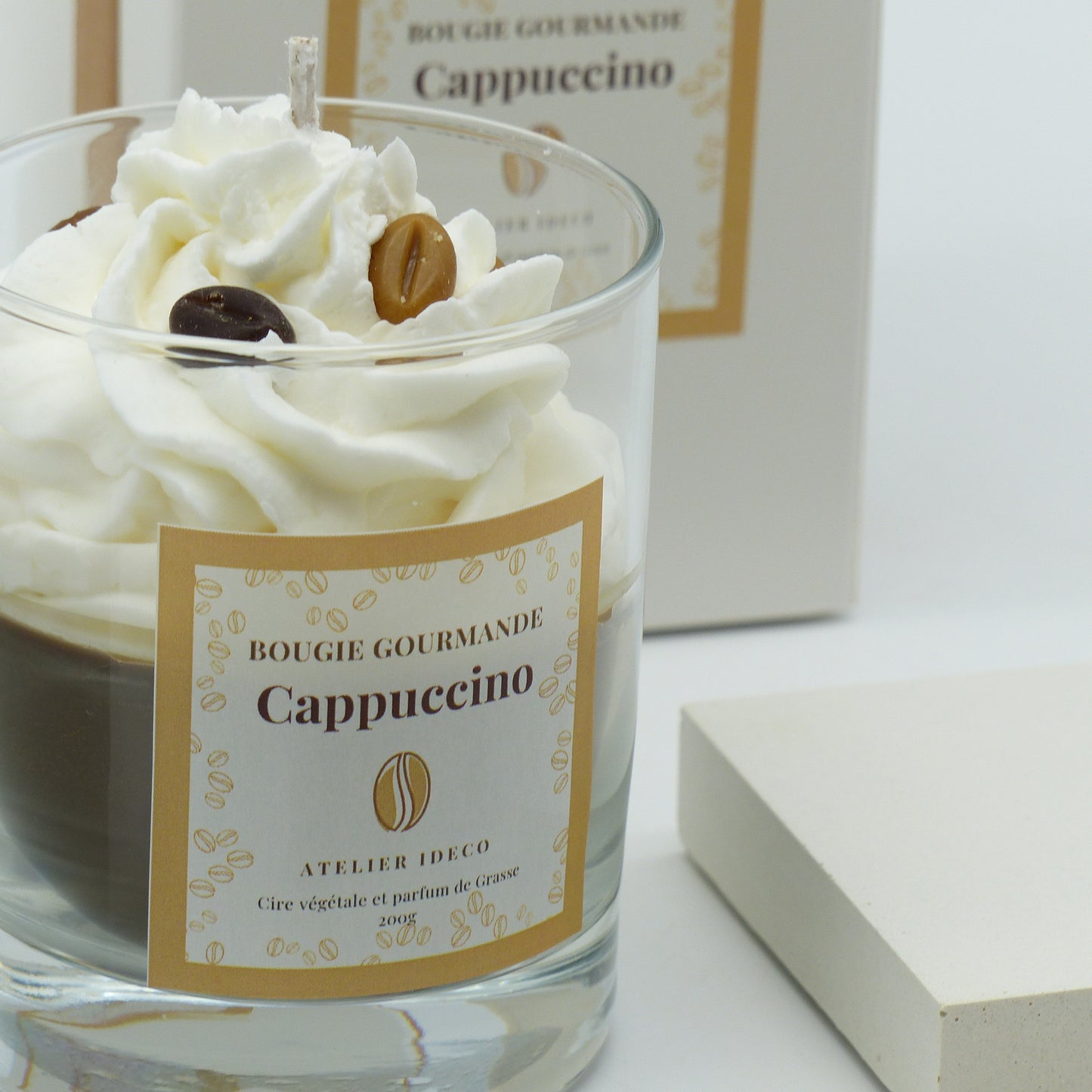 Cappuccino gourmet candle