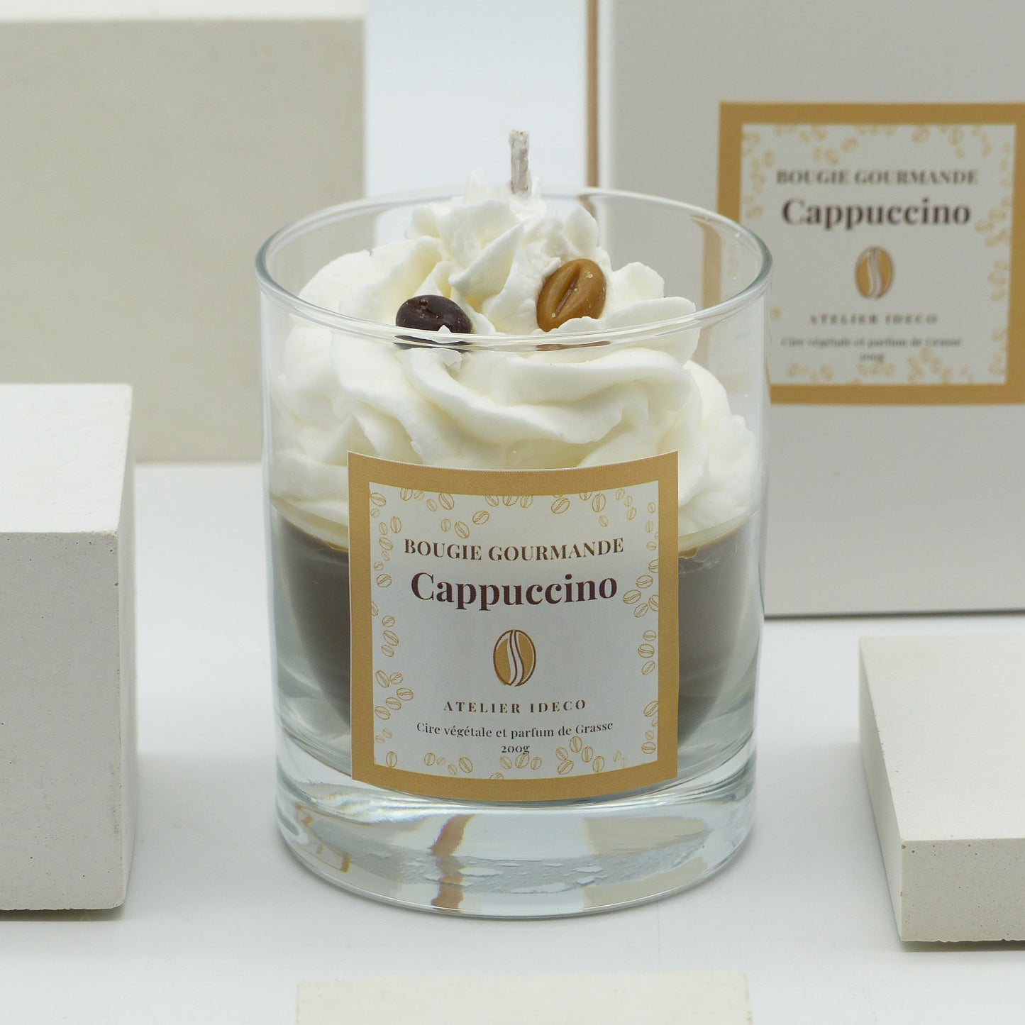 Cappuccino gourmet candle